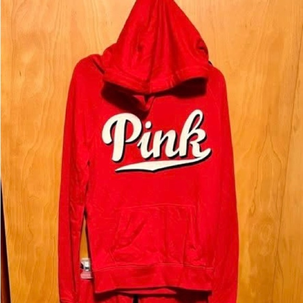NWOT VS Pink red hoodie XS